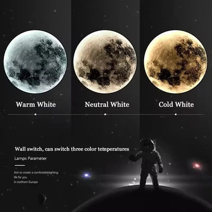 Moon Wall Lamp Aisle Corridor Mural Art Design Foyer Hallway Gallery Background Decoration Kid Bedroom Bedside Led Celing Light